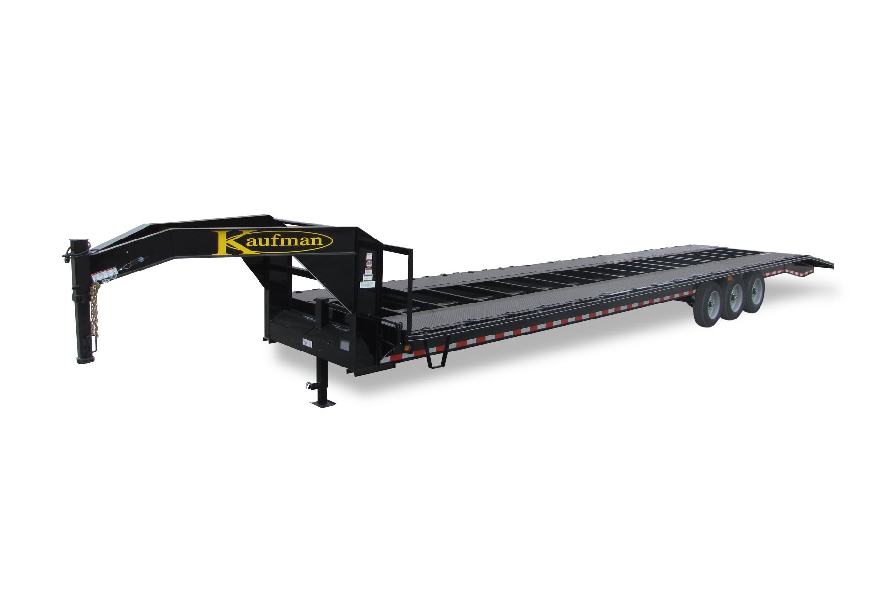 Two Truck Hauler Deckover Gooseneck Trailer by Kaufman Trailers