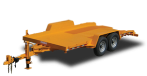 17000 GVWR Deluxe Gravity Tilt Forklift Trailer