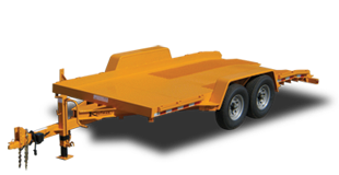 17000 GVWR Deluxe Gravity Tilt Forklift Trailer