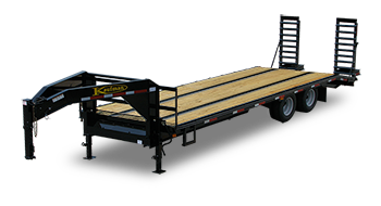 Tandem Dual Gooseneck Flatbed Trailer