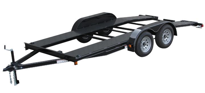 16 ft. Open Deck Car Trailer - Open Center