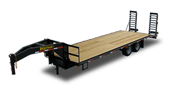 Tandem Gooseneck Flatbed Trailer