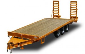 22500 GVWR Tri-axle Flatbed Trailer