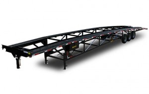 Triaxle Wedge Car Hauler Trailer