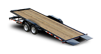 Wood Floor Tilt Car Trailer