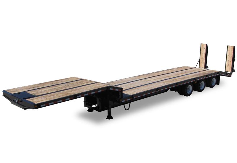 Triaxle Drop Deck Flatbed Trailer