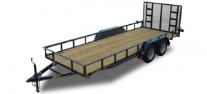 Basic Tandem Axle Utility Trailer 6500 GVWR