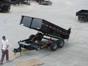 Kaufman Dump Trailer in Use