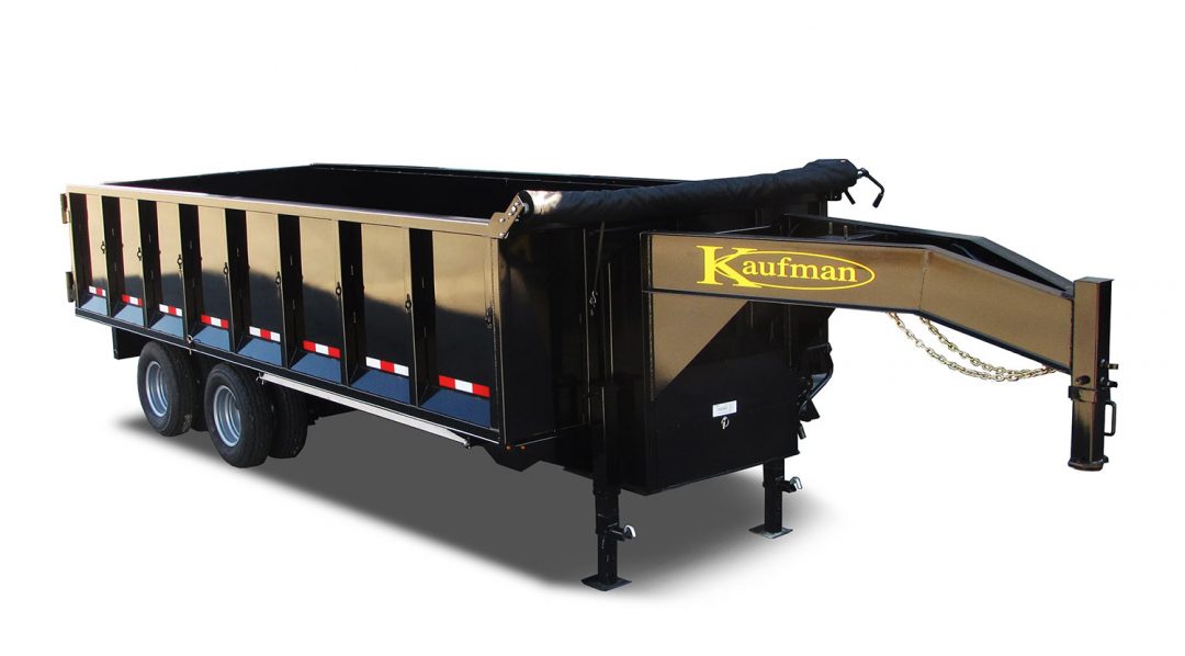 25000 GVWR Deluxe Tandem Dual Gooseneck Dump Trailer - 20' x 90"