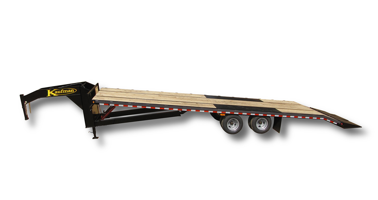 Deluxe 25000 GVWR Flatbed Tilt Gooseneck Trailer by Kaufman Trailers