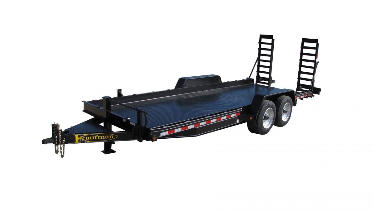 VALLEY CRAFT, 4,000 lb Load Capacity, 96 inx48 inx2 in, Four Wheel Steer  Industrial Trailer - 3PDP9