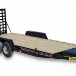 Wood floor equipment trailer