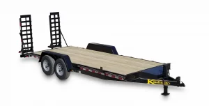 Wood floor equipment trailer