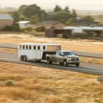 Gooseneck trailer for sale by Kaufman Trailers.